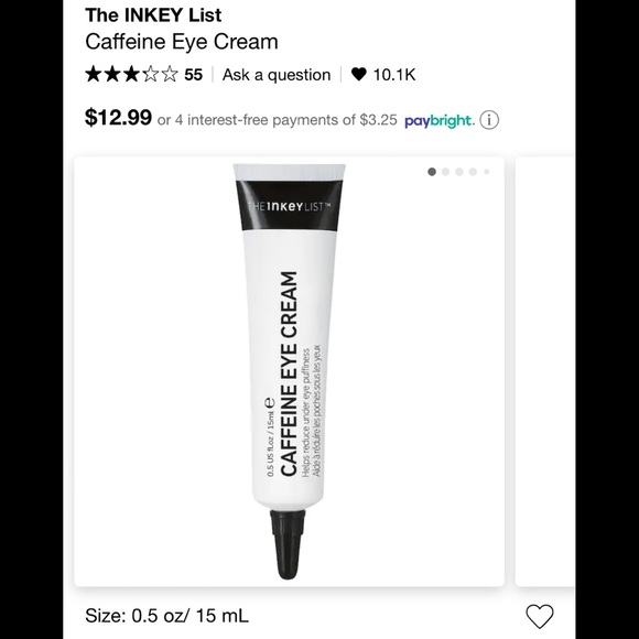 2/$20: The Inkey List caffeine eye cream - Picture 3 of 3